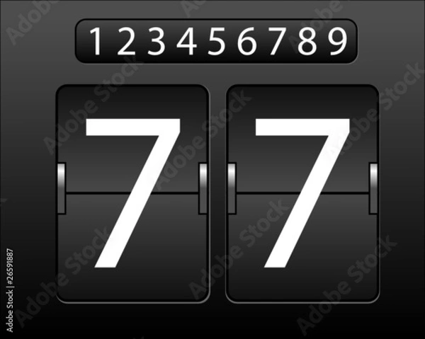 Obraz mechanical scoreboard