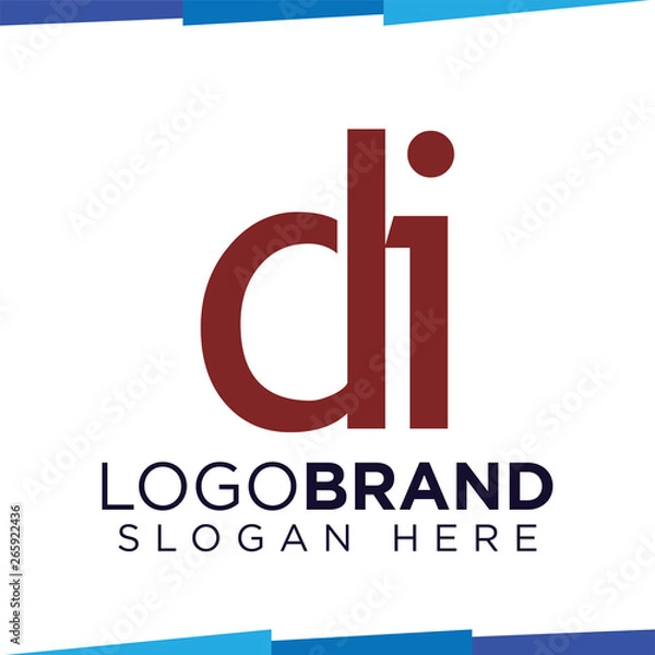 Fototapeta di Initial Letter Logo Icon Vector template