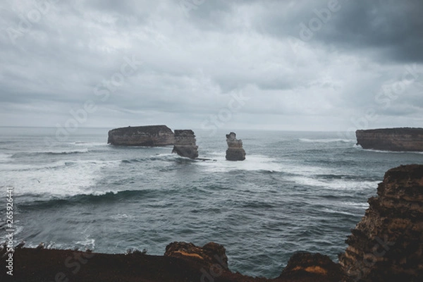 Obraz Rough ocean with rocks