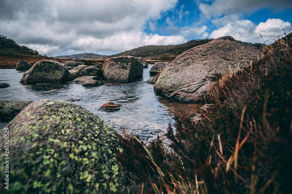 Obraz River with rocks