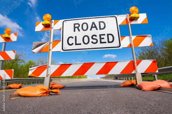 Obraz Road closed