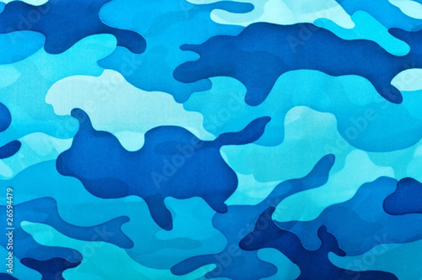 Obraz Blue camouflage pattern