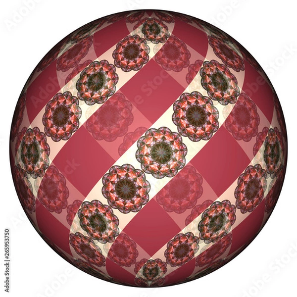 Obraz 3D Bild - Kugel - Textur - transparenter Background