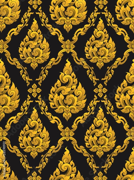 Fototapeta thai pattern background