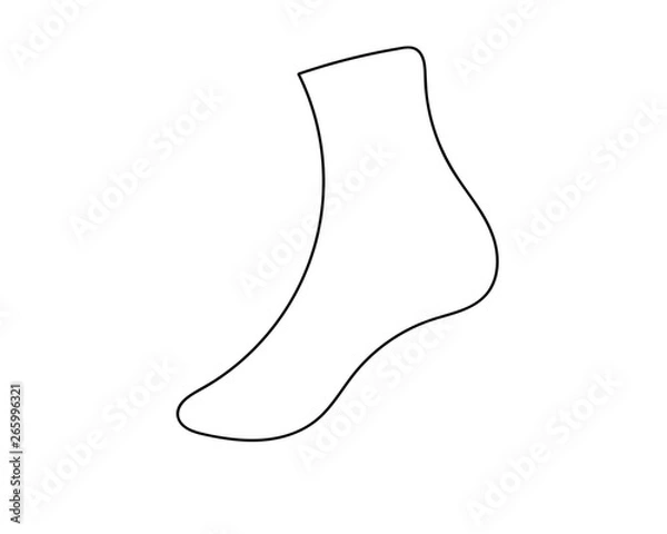 Fototapeta Socks vector icon