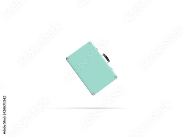 Fototapeta Suitcases isolated on white 3D Rendering