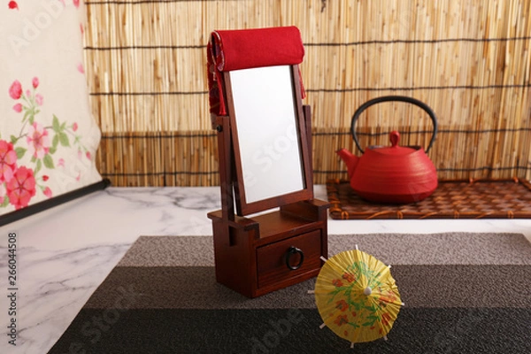 Obraz おしゃれな和風卓上鏡台