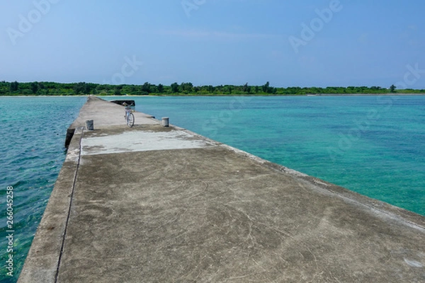 Fototapeta 伊古桟橋