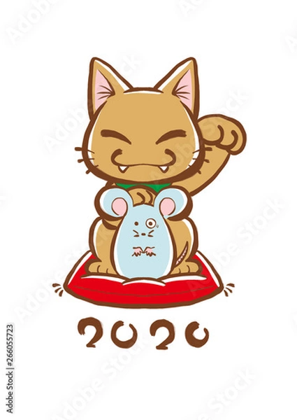 Obraz ねずみ招き猫