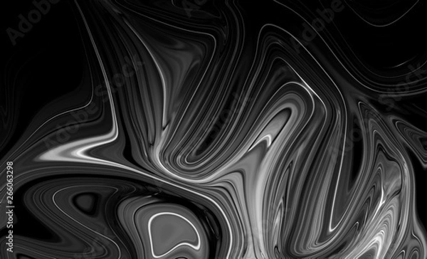 Fototapeta Abstract liquid background. Digital art abstract pattern.
