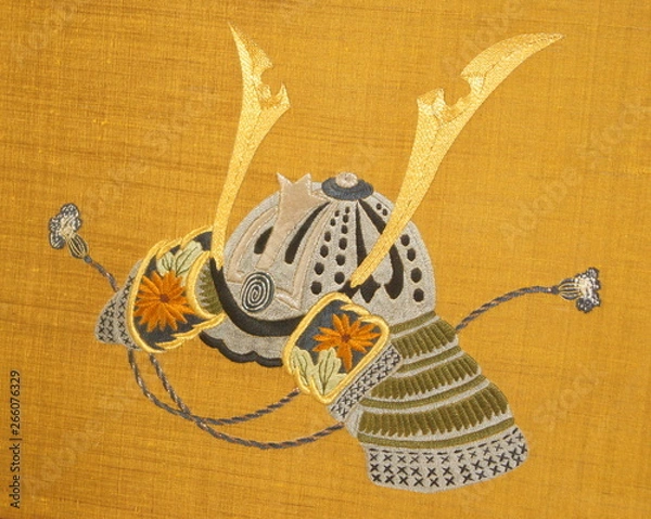 Obraz 日本刺繍で作成したカブト