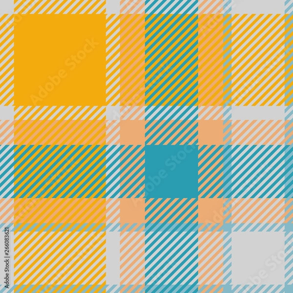 Fototapeta Plaid or tartan vector is background or texture in many color