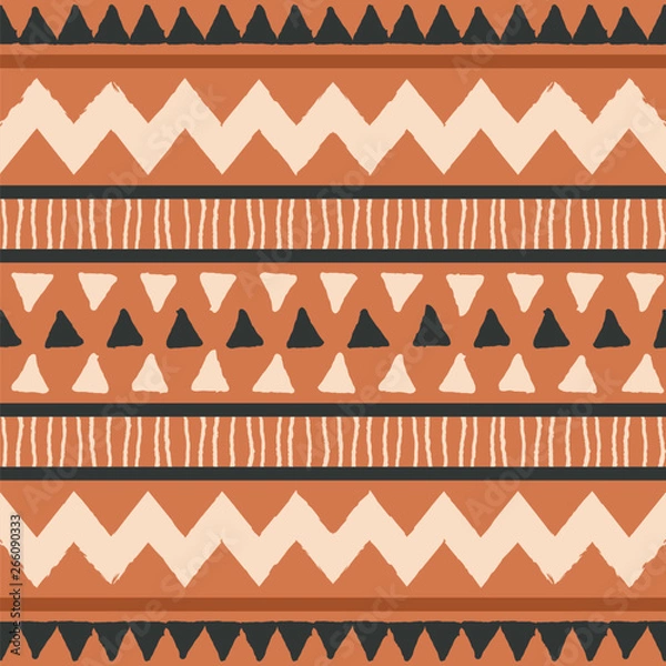 Fototapeta African Mudcloth Seamless Pattern