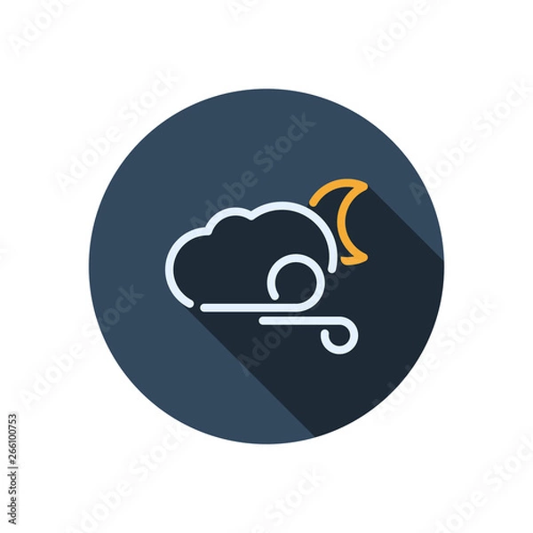 Obraz Weather icon with long shadow