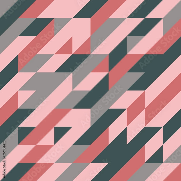 Fototapeta Colorful triangle geometric abstract background in vector