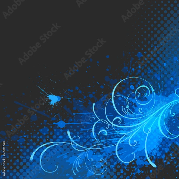 Obraz floral background, vector
