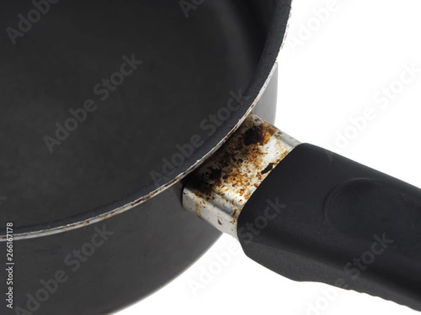 Obraz Old pot rusty metal isolated