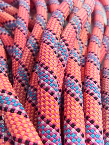 Obraz macro corde d'escalade varappe spéléo