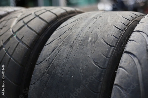 Obraz Hard used tires 