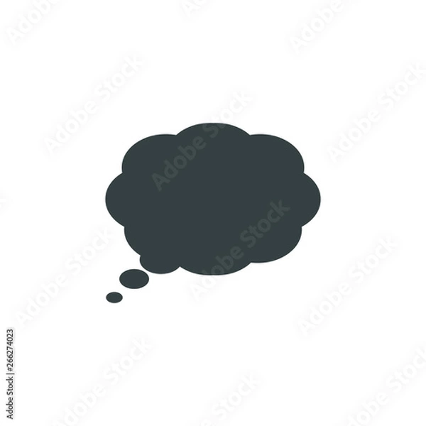 Obraz Speech bubble, speech balloon, chat bubble vector icon for apps and websites