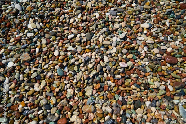 Obraz Pebble stone close up and background