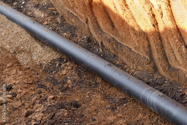 Obraz Pipe  trench  plastic