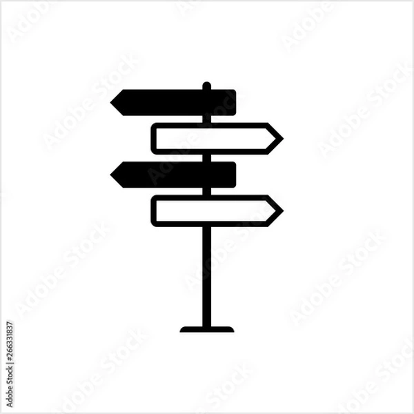 Obraz Signpost Icon, Sign Post Icon