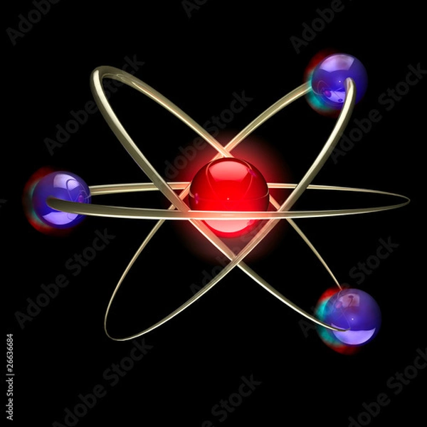 Obraz Atoms, Molecules
