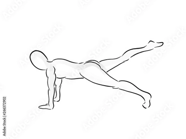 Fototapeta PILATES Leg Pull Front 2