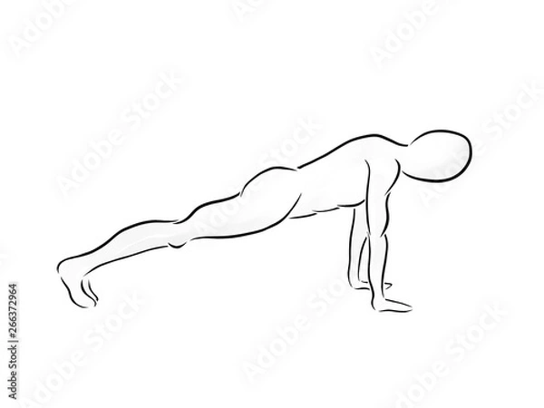 Fototapeta PILATES Push Up 3