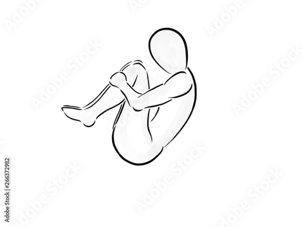 Fototapeta PILATES Rolling like a ball 1