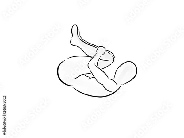 Fototapeta PILATES Rolling like a ball 2