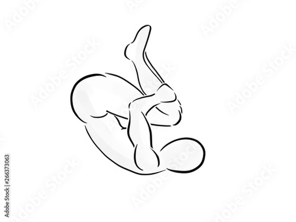 Fototapeta PILATES Rolling like a ball 3