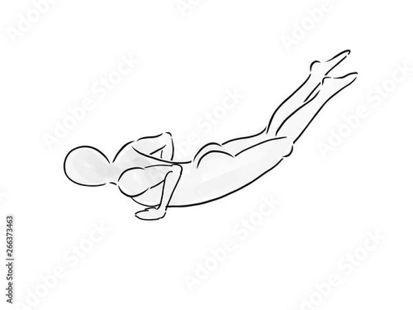 Fototapeta PILATES Swan Dive 2