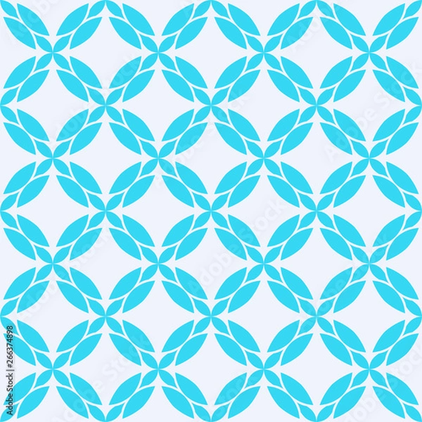 Fototapeta Light blue pattern on white background. Seamless pattern. Abstract.