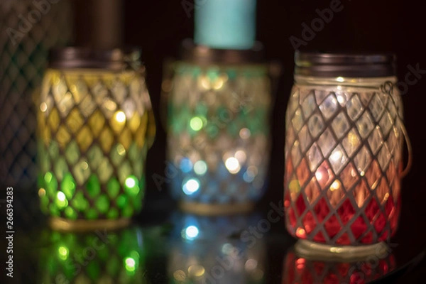 Obraz jars with lights