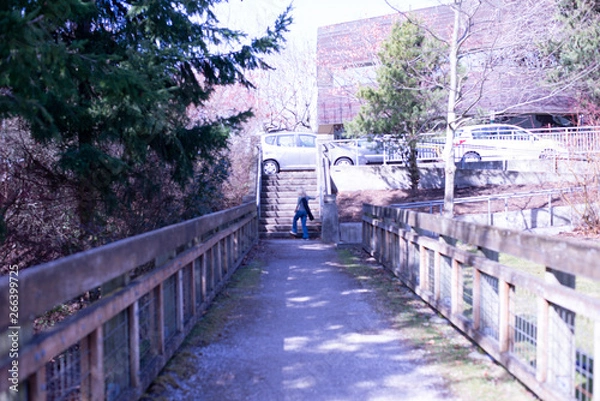 Obraz Bridge Path In Urban Area