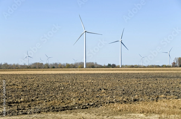 Fototapeta Energy Generating Windmills