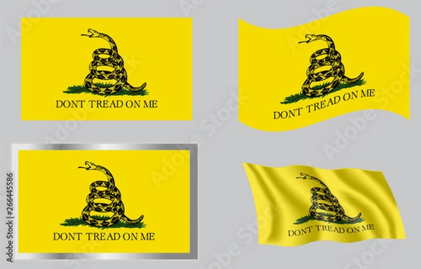 Fototapeta Flaga Gadsden Don't Tread On Me z 1776 r