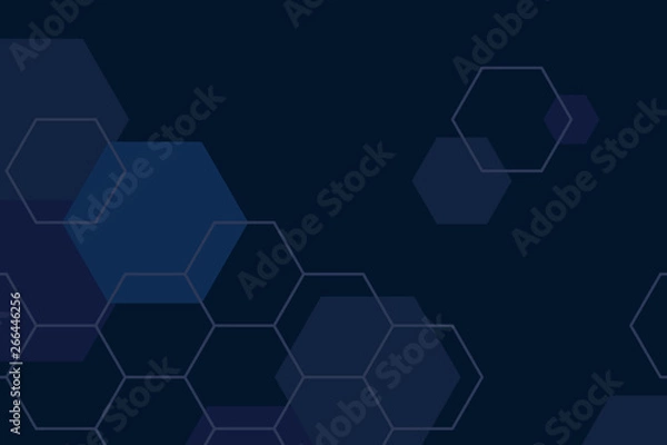 Fototapeta Blue hexagon background