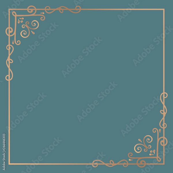 Fototapeta Gold frame background