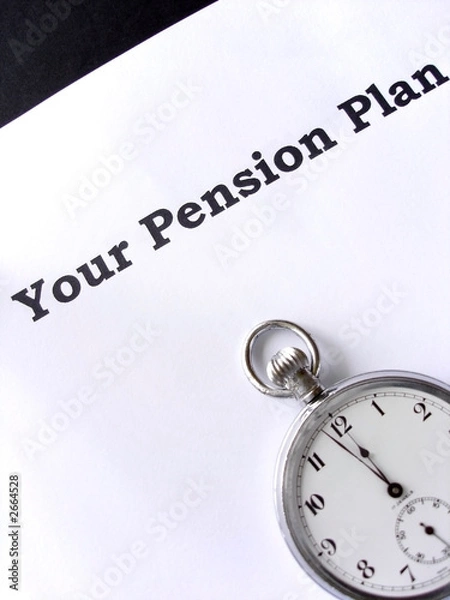 Obraz time running out for a pension