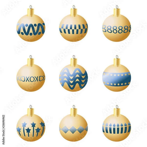Fototapeta Christmas decoration balls