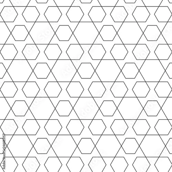 Obraz Modern stylish texture with monochrome design. Seamless pattern