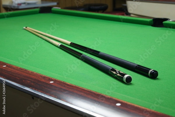 Fototapeta ビリヤードのキュー