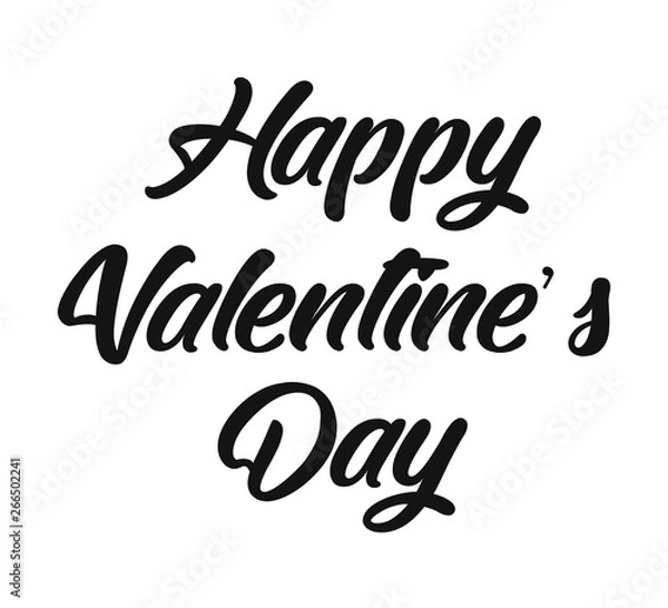 Obraz Happy Valentines Day calligraphy phrase.
