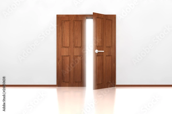 Obraz Double Door Half Open