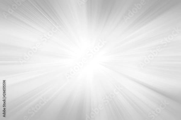 Fototapeta Radial abstract background. Grey gradient ray burst background