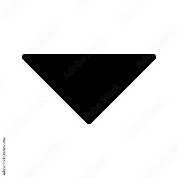 Obraz Down Direction Arrow Icon For Your Project