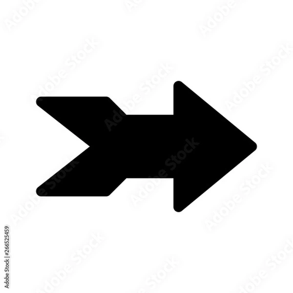 Fototapeta  Right Direction Arrow Icon For Your Project